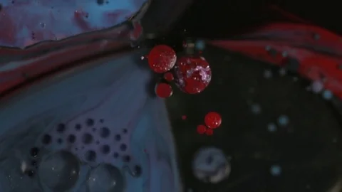 Red, Black, and Blue Background MACRO Stock Footage 74774664