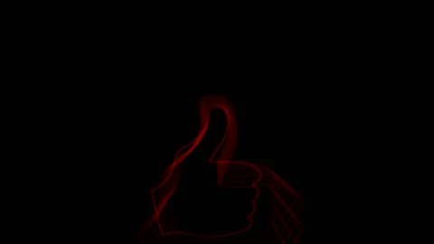 Like Red on black background 스톡 동영상 141667359