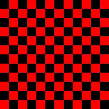 Red Black Checkered Pattern Simple Geometric Background Design Stock Illustration