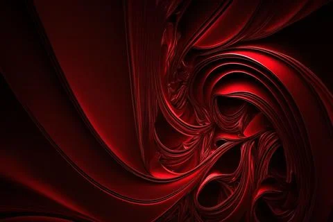 Red black elegant abstract background. Silk satin fabric with nice folds Stock Illustration
