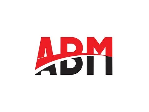 Red black Letters font initial, Logo Design, Vector Illustration, ABM Stock Illustration