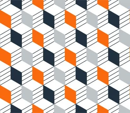Red, black line pattern on white, seamless backdrop, minimalistic design Stock Illustration