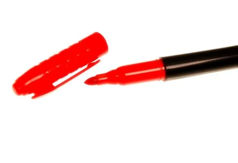 Red Black Marker Stock Photos