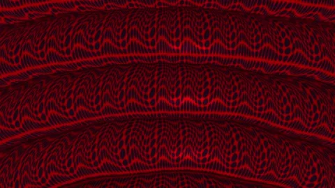 Red Black Organic Dot Pattern Flow Across Layered Curved Surfaces 스톡 동영상 344726113