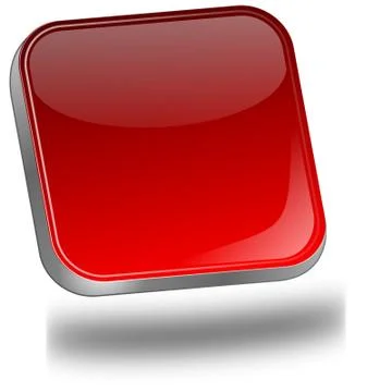Red blank Button Stock Illustration