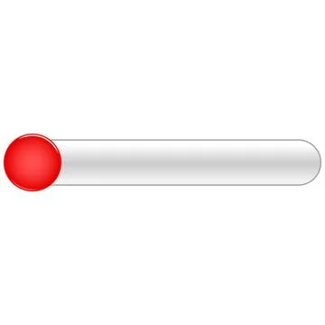 Red blank circle glossy button rounded rectangle イラスト素材