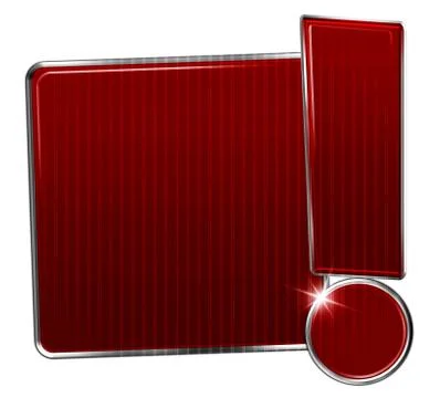Red blank exclamation mark information creative red design icon Stock Illustration