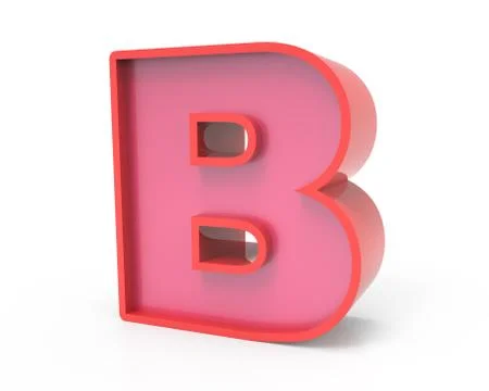 Red block letter B Stock Illustration