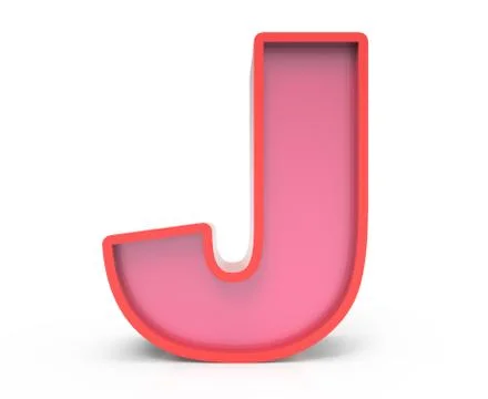 Red block letter J Stock Illustration