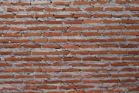 Red block wall for background Stock Photos