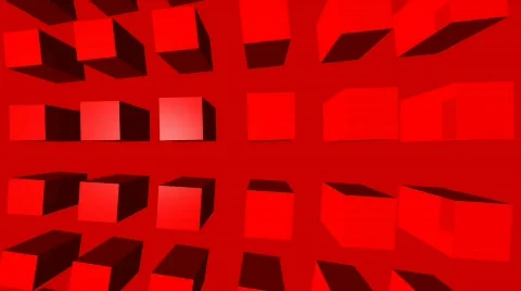 Red Blocks Video stock 79956