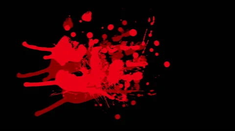 Red blood on black background 스톡 동영상 54543452