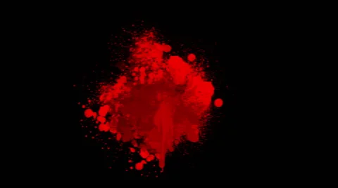 Red blood on black background | Stock Video | Pond5