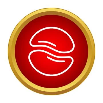 Red blood cell concept icon in a gold circle Stock-Illustration