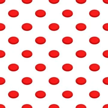 Red blood cell seamless pattern for medical background Illustrazione stock
