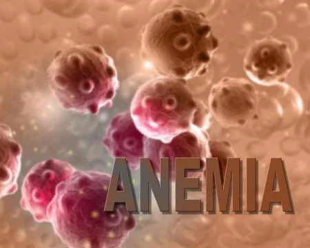 Red blood cells. Blood elements close up Illustrazione stock