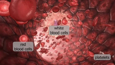 Red blood cells Stock Footage 266930984
