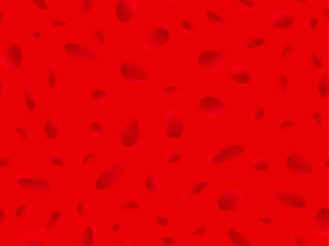 Red blood cells seamless pattern. Blood clot under the microscope, erythrocyt Illustrazione stock