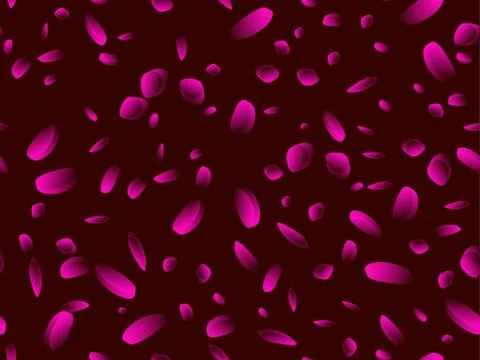 Red blood cells seamless pattern. Blood clot under the microscope, erythrocyt Illustrazione stock