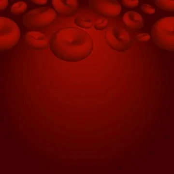Red blood cells under microscope. Stock Illustration