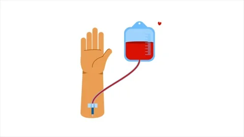 Red Blood Donor Video stock 335115183