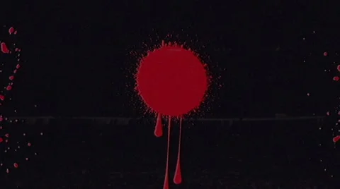 Red Blood Drop 4K Scary Screen Overlay Video Effect Stock-Footage 304511477