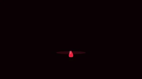 Red Blood Drop Fall Ripple Medical Animation Loop Видео 342610616
