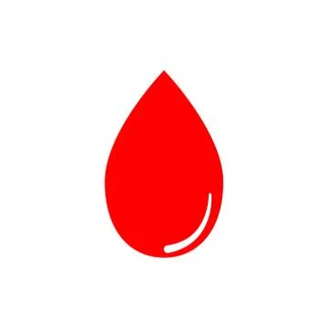 Red blood drop vector graphic design illustration Stock Illustration