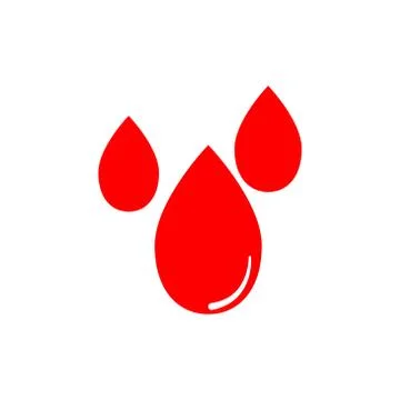 Red blood drop vector graphic design illustration Stock Illustration
