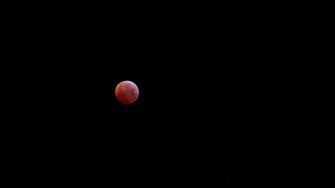 Red Blood Moon Timelapse Stock Footage 103097697