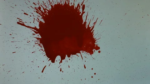 Red Blood Splat Stock Footage 42011562