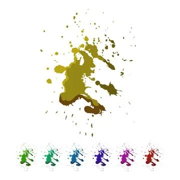 Red blood splatter creating abstract stain splash background 스톡 일러스트