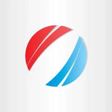 Red blue abstract background circle Stock Illustration