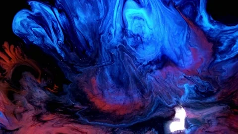 Red Blue abstract liquid marble texture, fluid art. abstract colorful design Vidéo 166271418