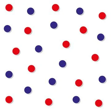 Red Blue Circle Abstract White Background Stock Illustration