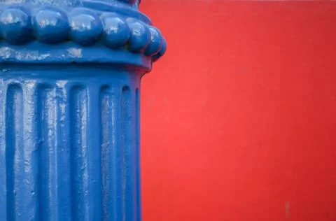 Red blue color caminito abstract Stock Photos