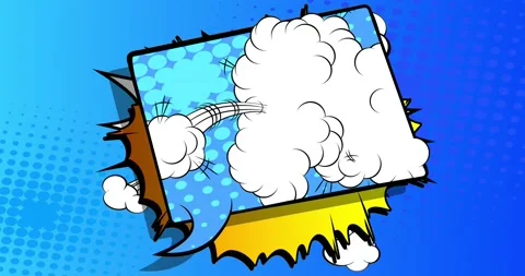 Red Blue Comic Book Background Stock Footage 166544886