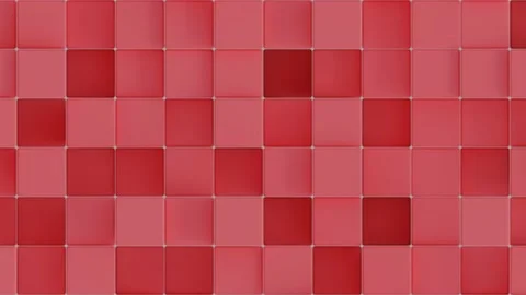 Red, Blue Cube Motion Background Loop, Color Changing, 3D Abstract Background Stock Footage 232388226