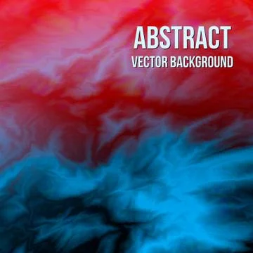 Red blue diffusion marble texture glitch vector background. Smooth silky effe Illustrazione stock