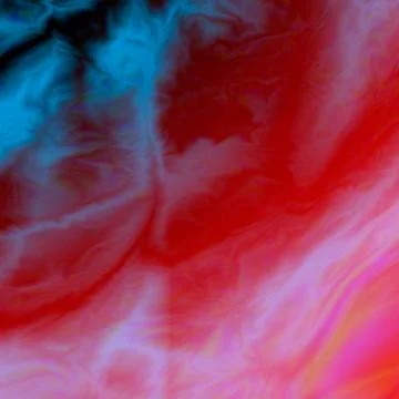 Red blue diffusion marble texture glitch vector background. Smooth silky effe Illustrazione stock