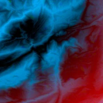 Red blue diffusion marble texture glitch vector background. Smooth silky effe Illustrazione stock