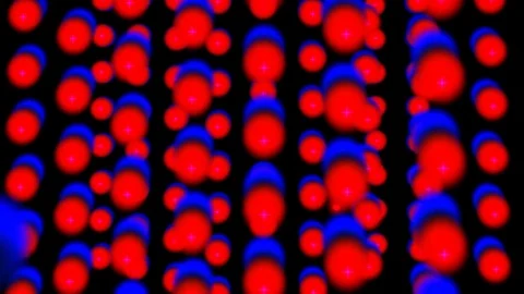 Red &amp; Blue dots motion background loop Stock Footage 79805067