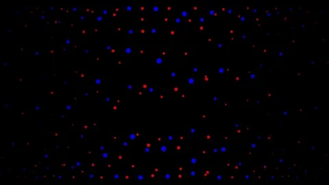 Red &amp; Blue dots video background Stock Footage 71163870