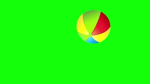 Red, Blue, Green Circle and Screen on Green Screen Background Horizontal 16:9 Stock Footage 339443316