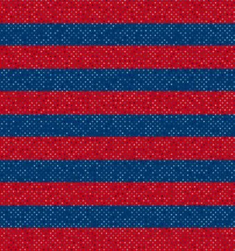 Red blue horizontal stripes poster. Patriotic decoration banner. Stock Illustration