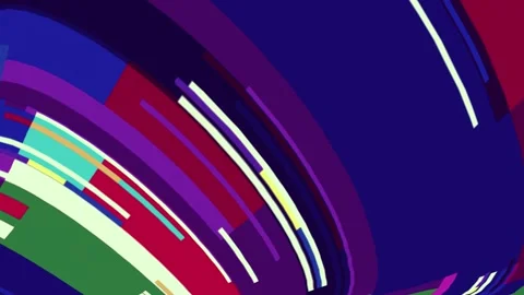 Red blue lines purple abstract yellow colorful many colors mountain clock Видео 337030024