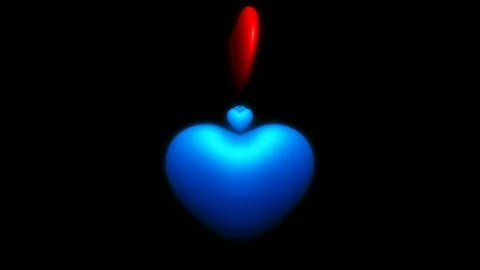 Red blue love Stock-Footage 94996093