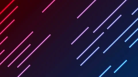 Red blue neon laser rays abstract video animation Stock Footage 106448574
