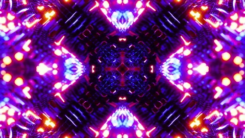 Red Blue Neon Motion Background Vj Loop. Infinitely looped animation. Stock Footage 190592255
