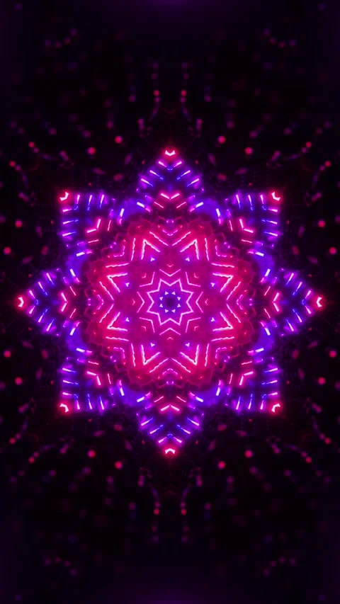 Red Blue Neon Motion Background Vj Loop. Vertical looped video Vidéo 226374050